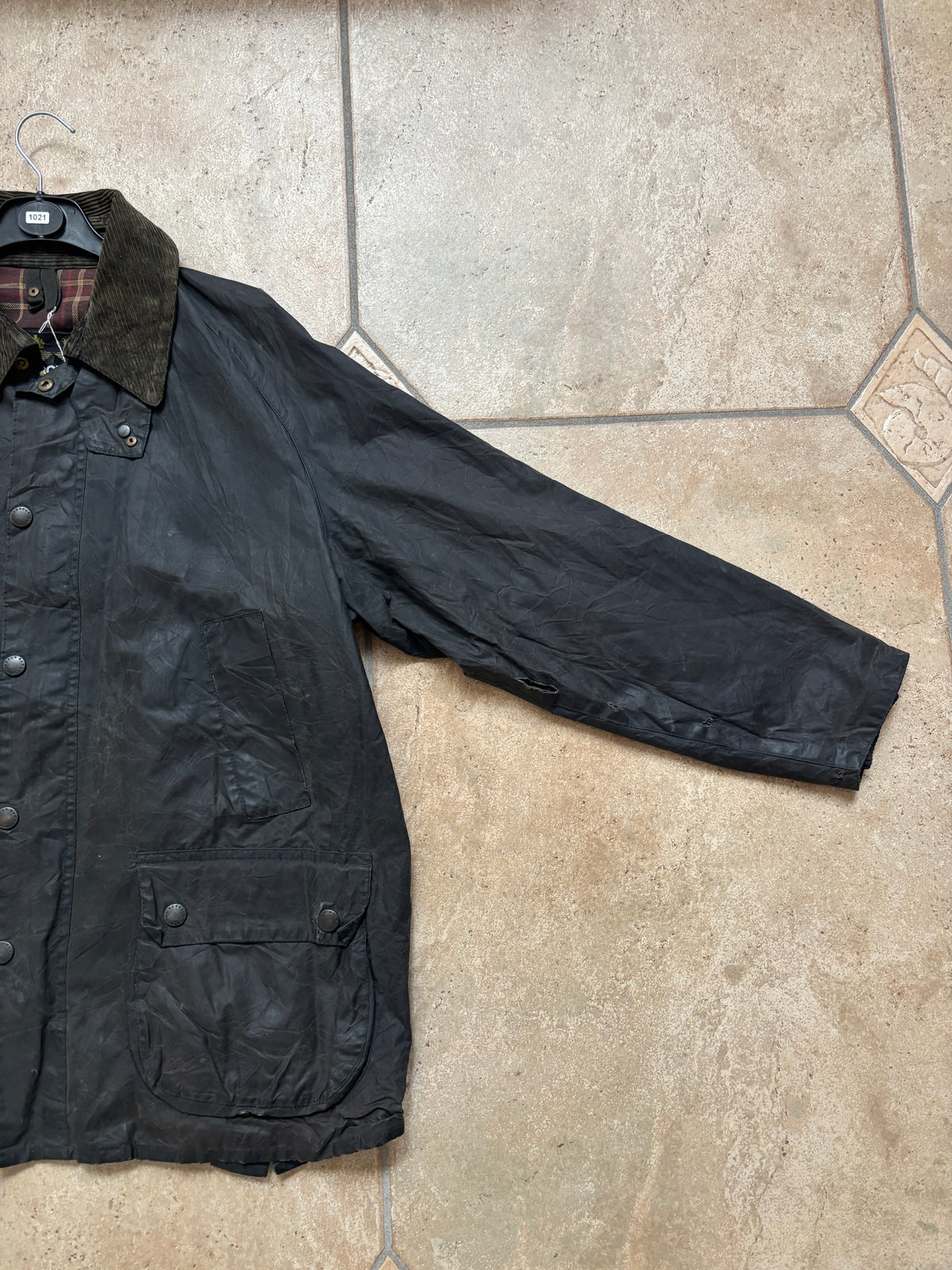 Barbour 90' Dark Green Waxed