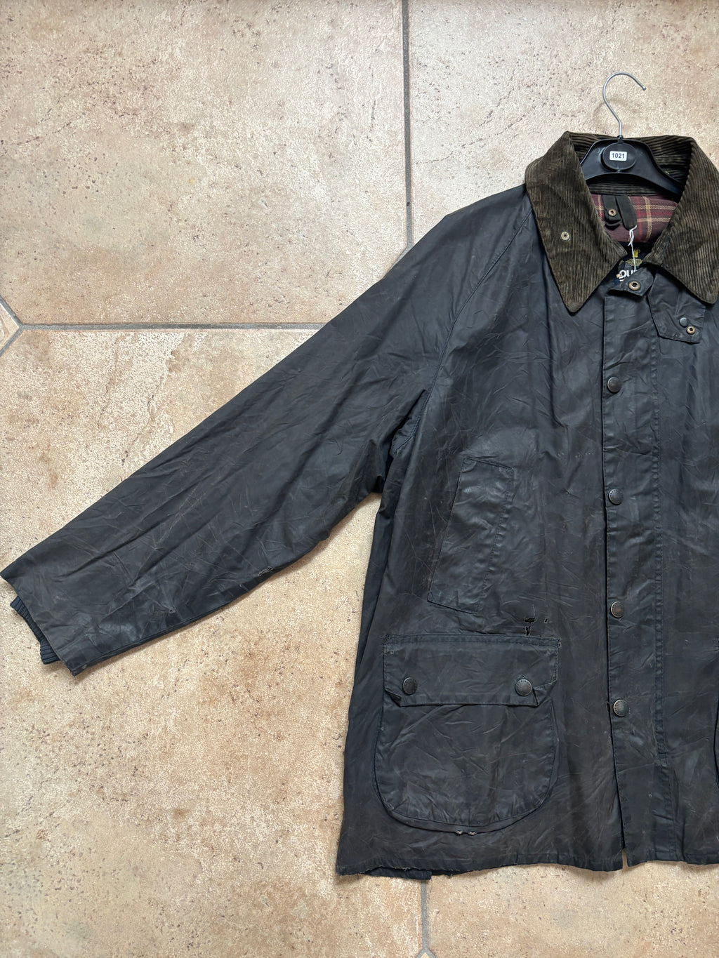Barbour 90' Dark Green Waxed