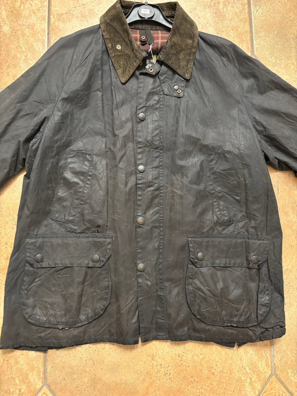 Barbour 90' Dark Green Waxed