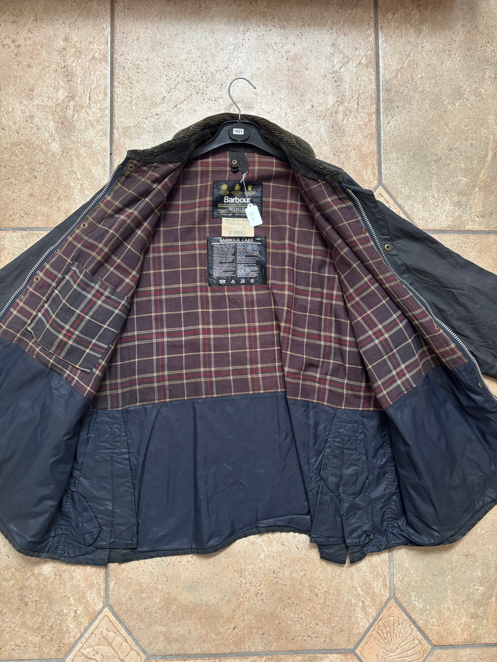 Barbour 90' Dark Green Waxed