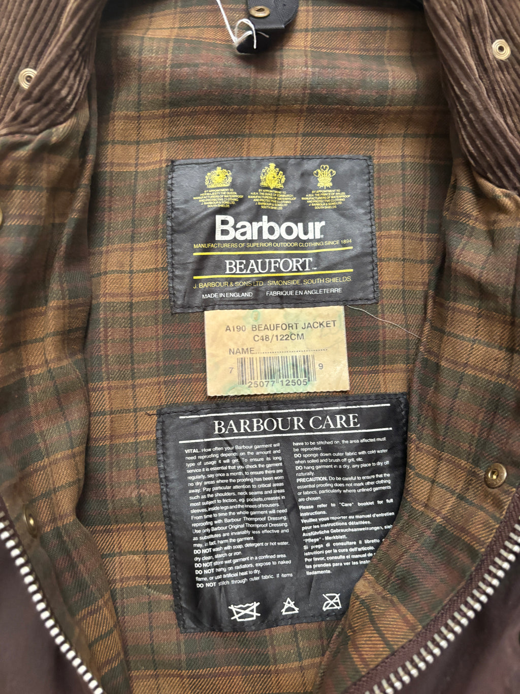 Barbour 90' Rustic Brown Waxed