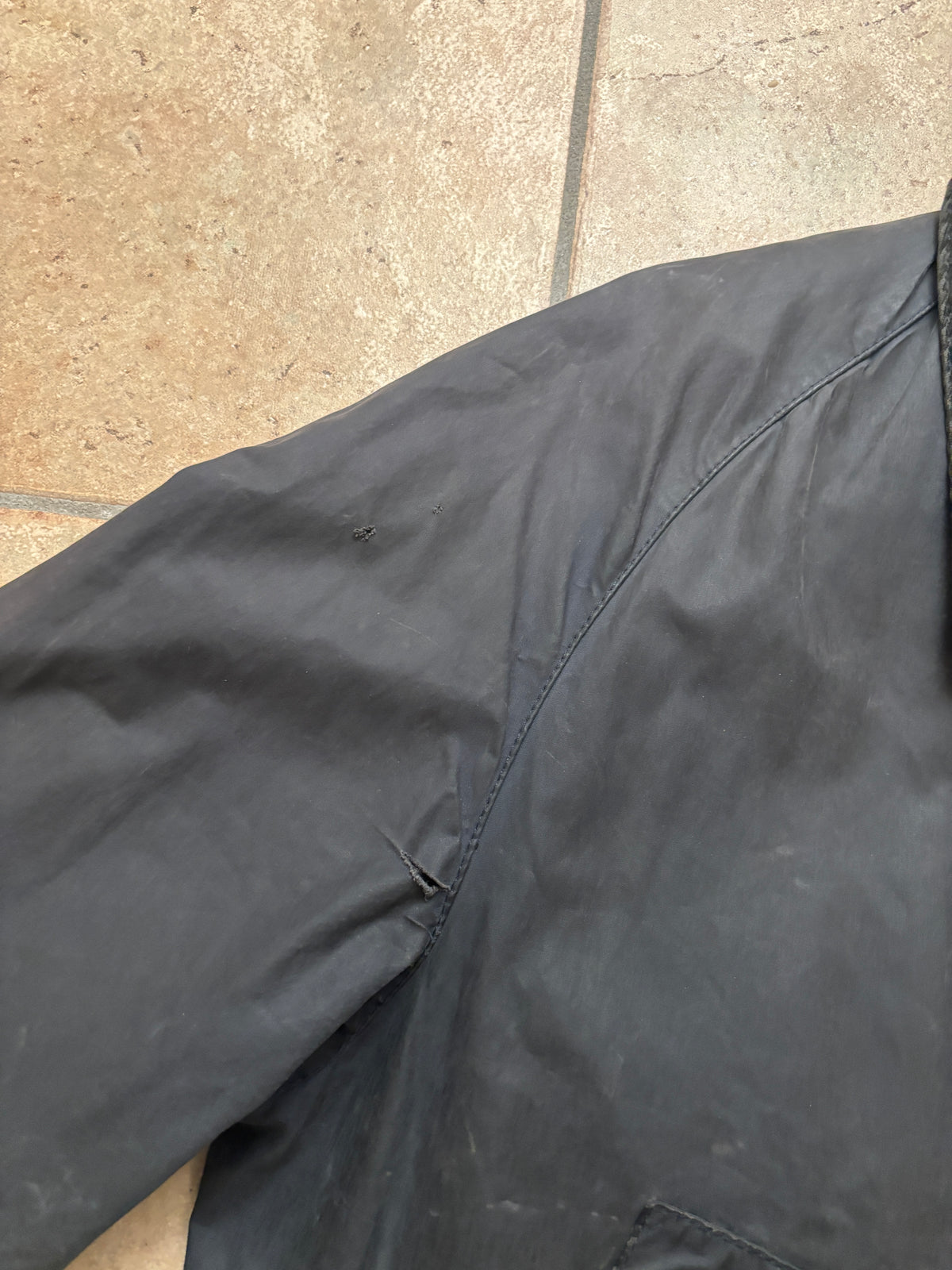 Barbour 90' Navy Blu Waxed