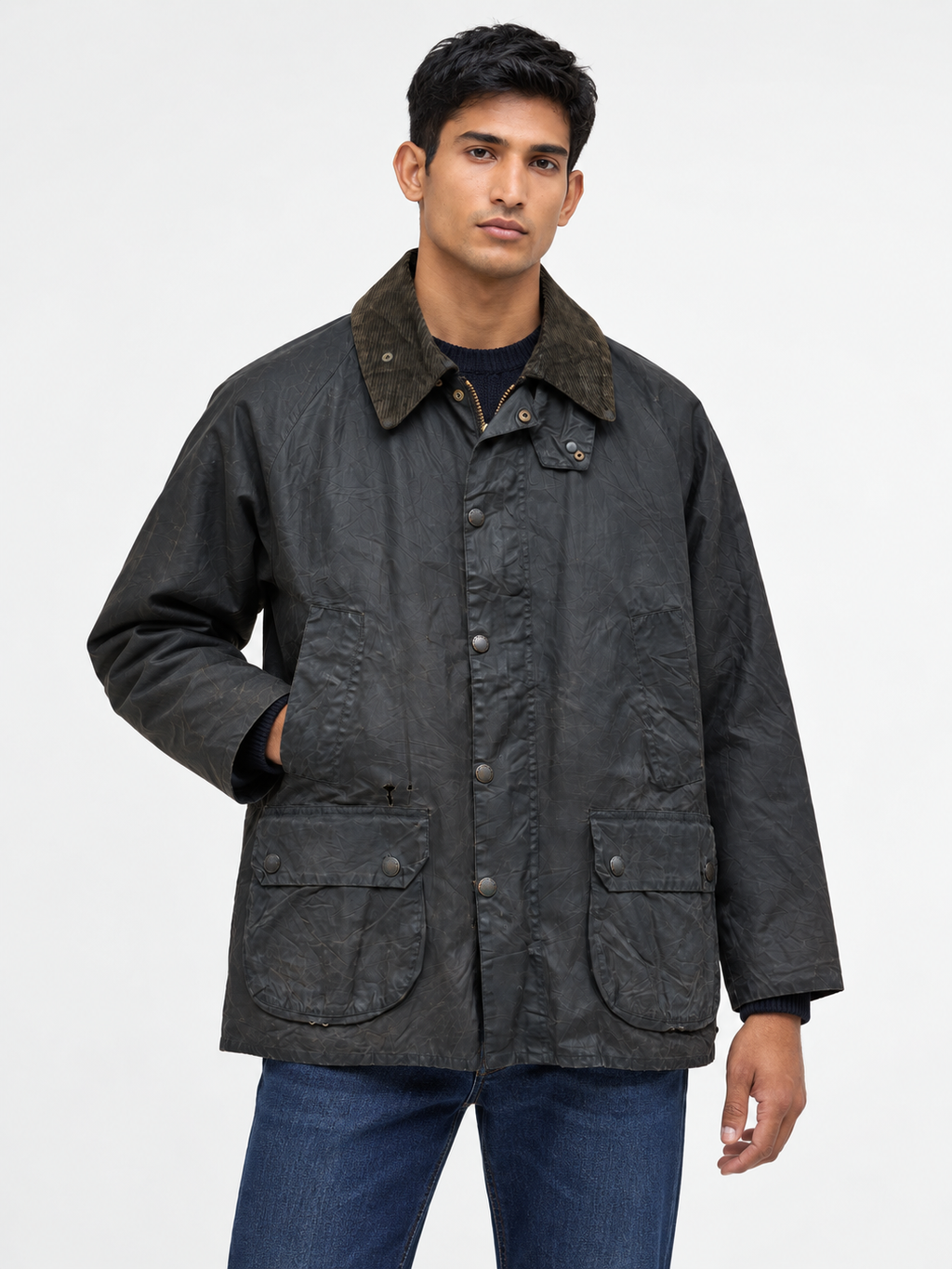 Barbour 90' Dark Green Waxed