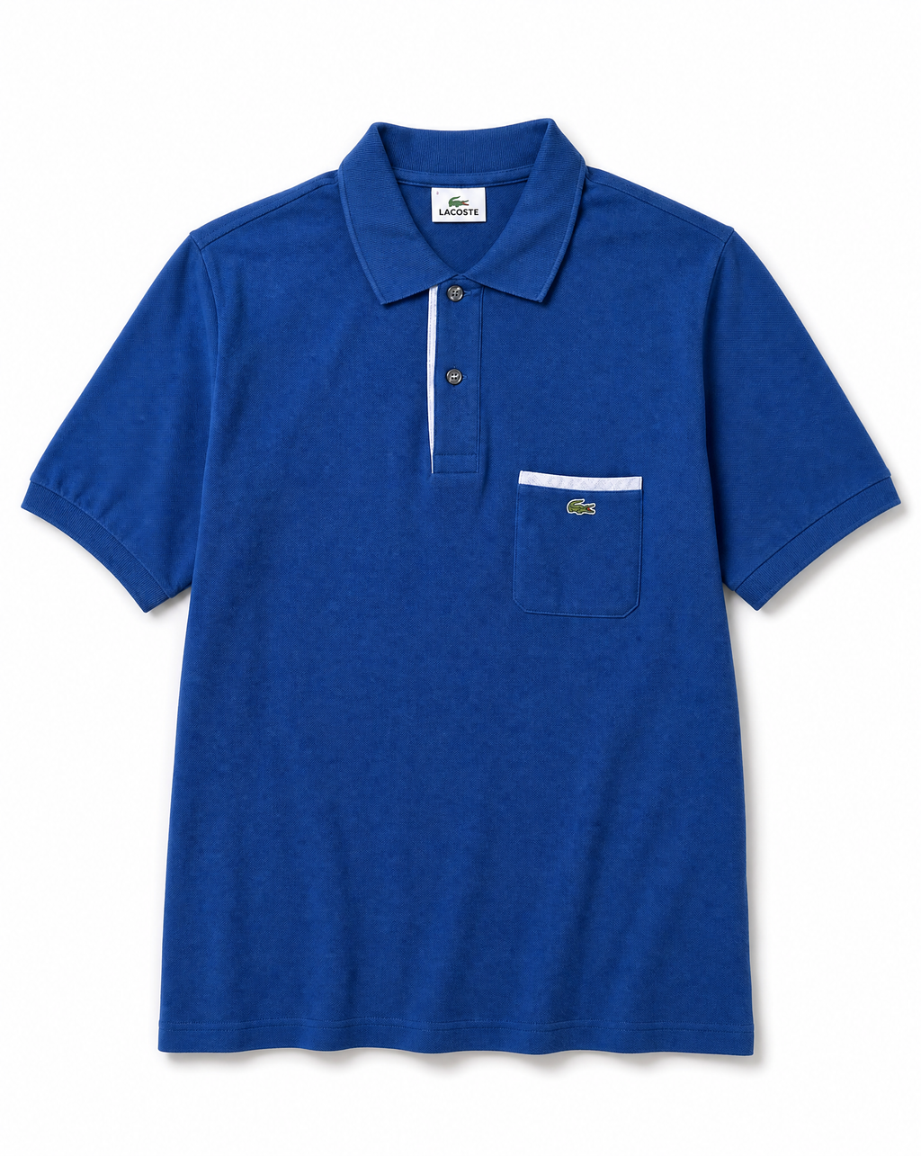 Polo Lacoste Blu L(2) - Flat White